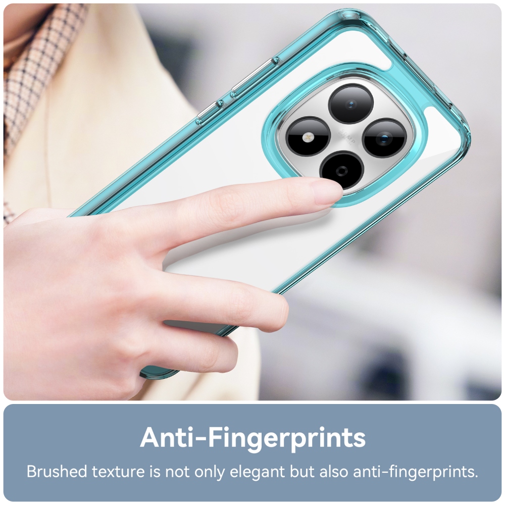 Gélový obal s pevným chrbtom na Xiaomi Redmi Note 15 Pro 5G - svetlomodrý