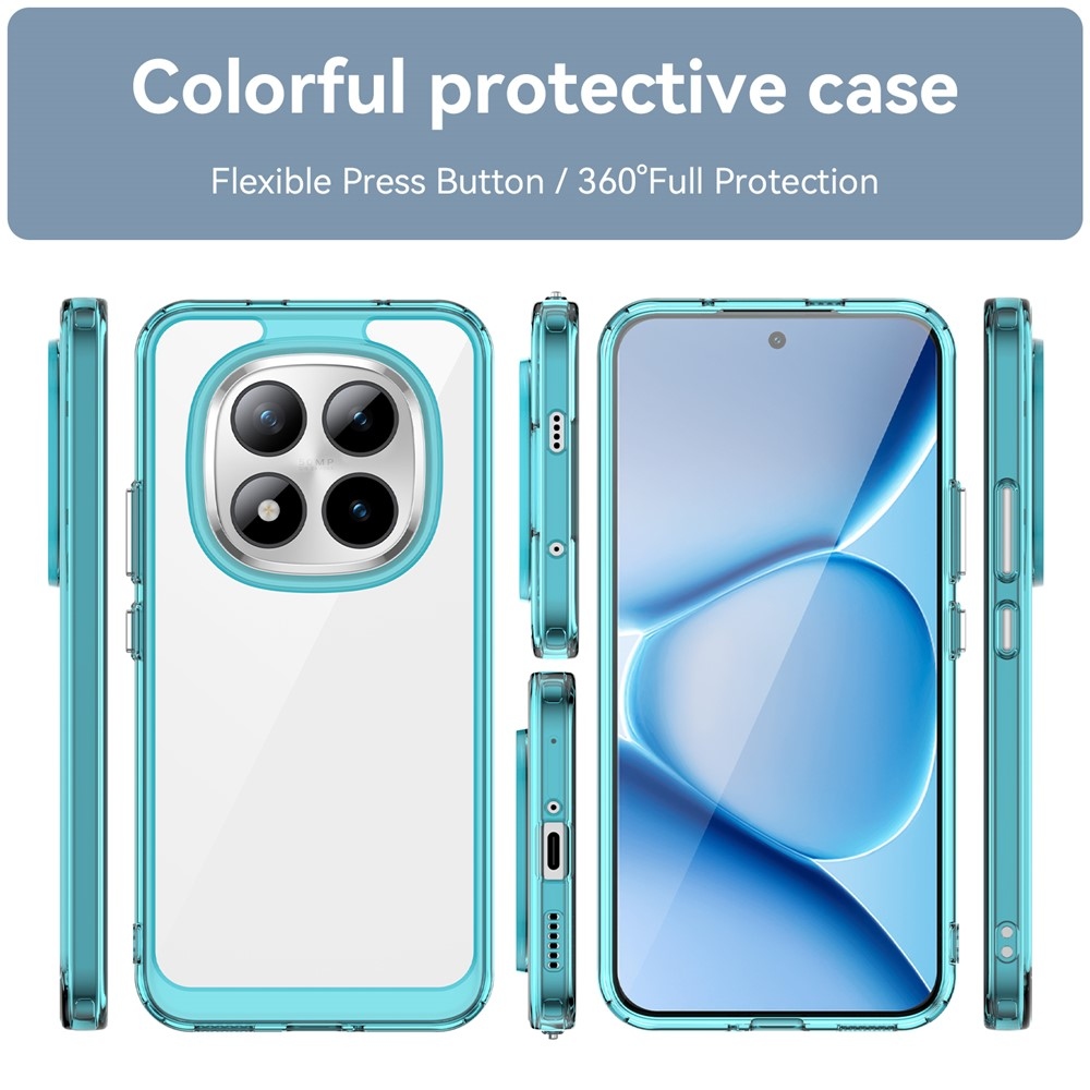 Gélový obal s pevným chrbtom na Xiaomi Redmi Note 15 Pro+ 5G - svetlomodrý