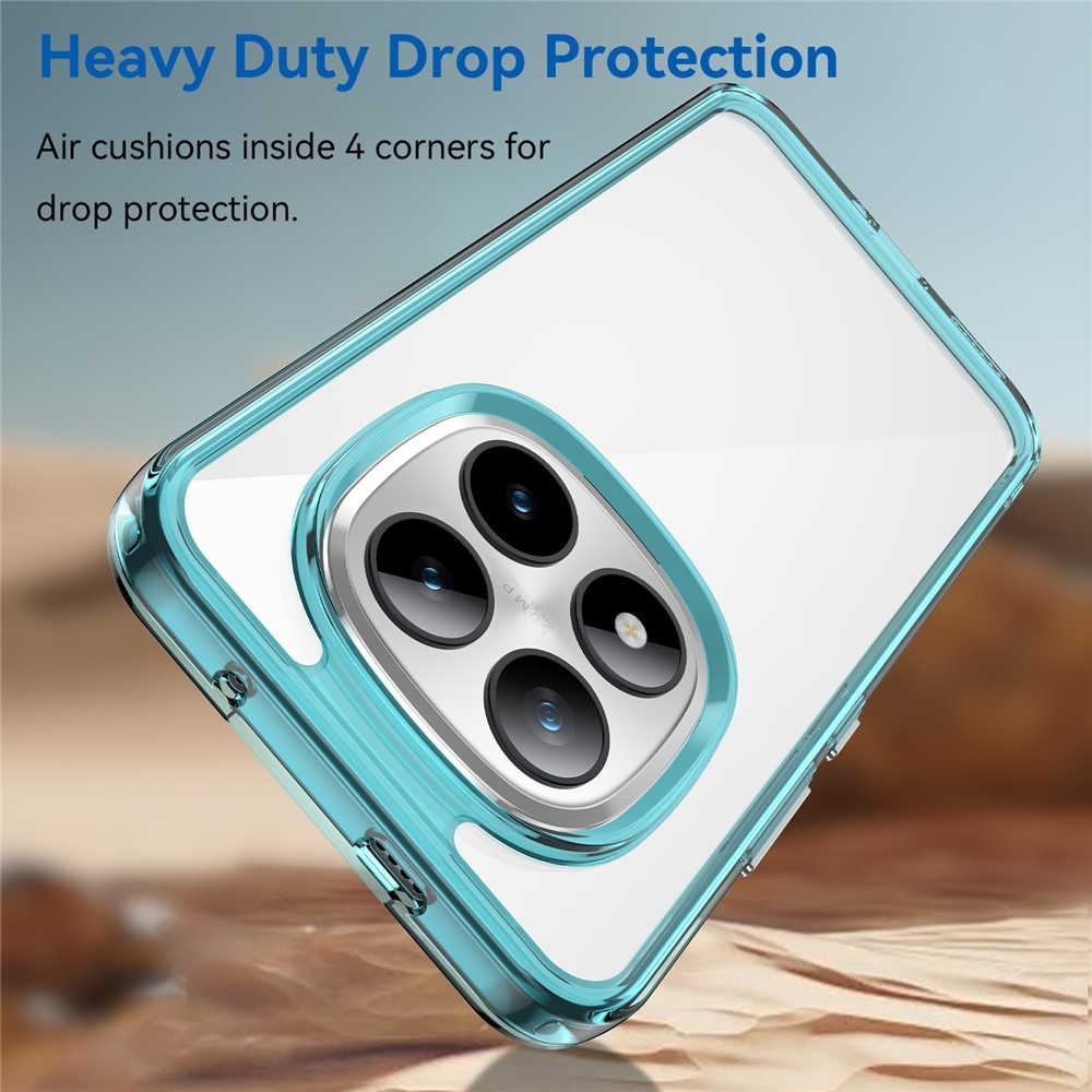 Gélový obal s pevným chrbtom na Xiaomi Redmi Note 15 Pro+ 5G - svetlomodrý