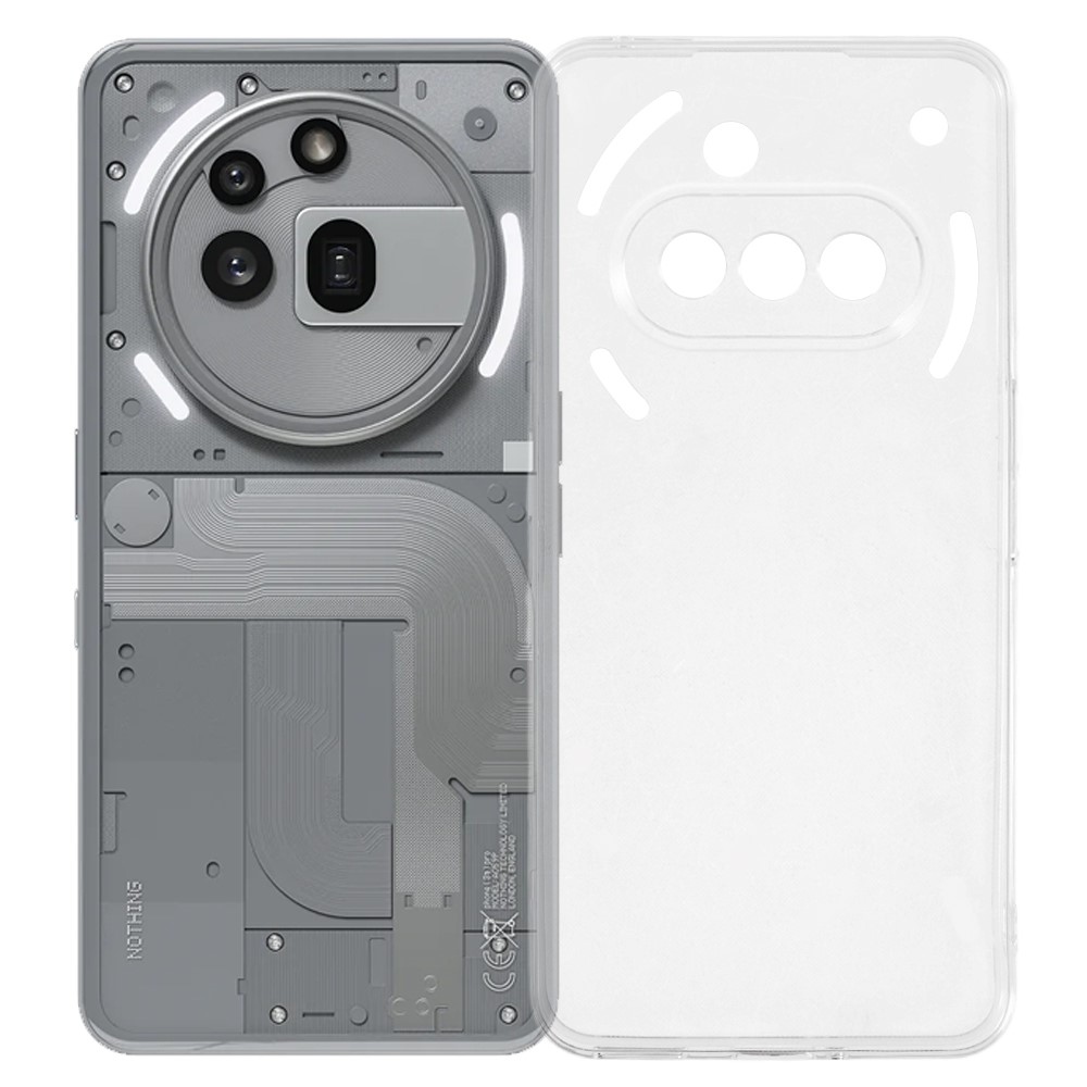 Gélový priehľadný obal pre mobil Nothing Phone (3a) - priehľadný