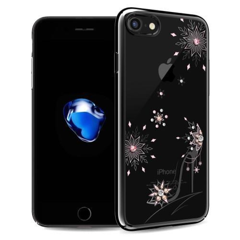 Gems zdobený plastový obal na iPhone 8 Plus a 7 Plus - črievičku