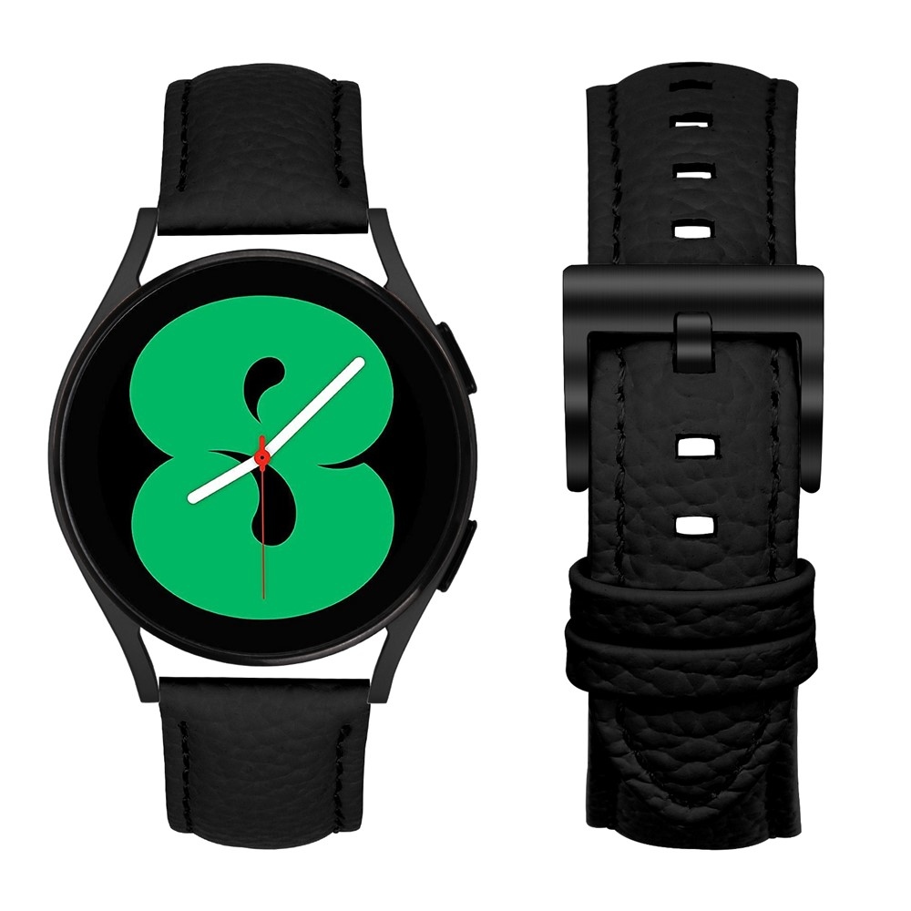 Genu kožený remienok na Amazfit Active 2 Square/Active 2 - čierny