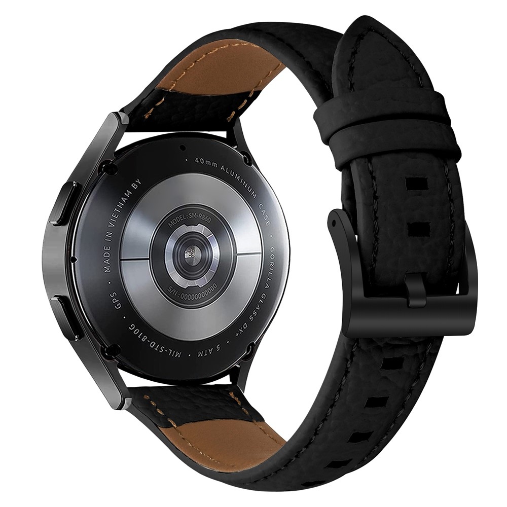 Genu kožený remienok na Amazfit Active 2 Square/Active 2 - čierny