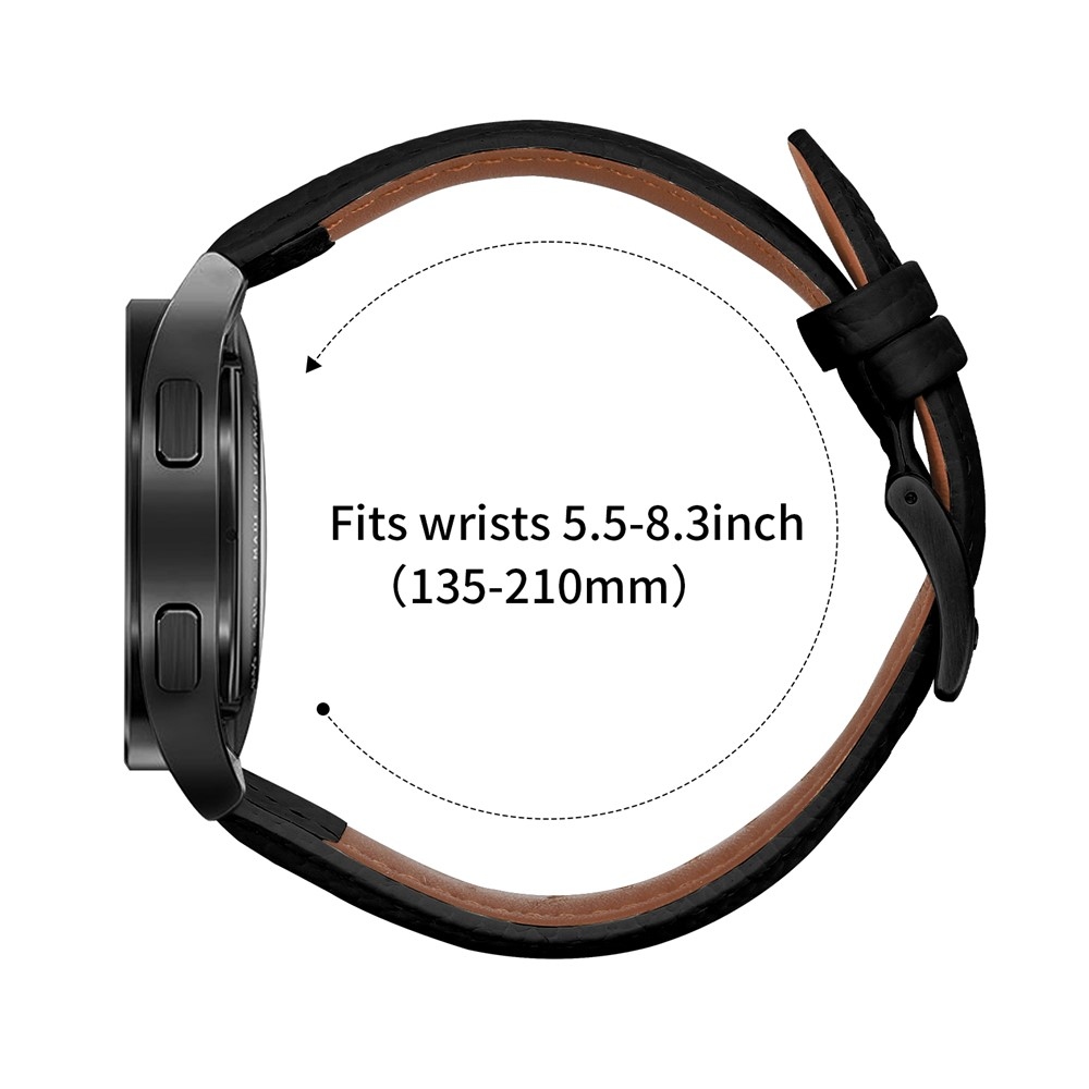 Genu kožený remienok na Amazfit Active 2 Square/Active 2 - čierny