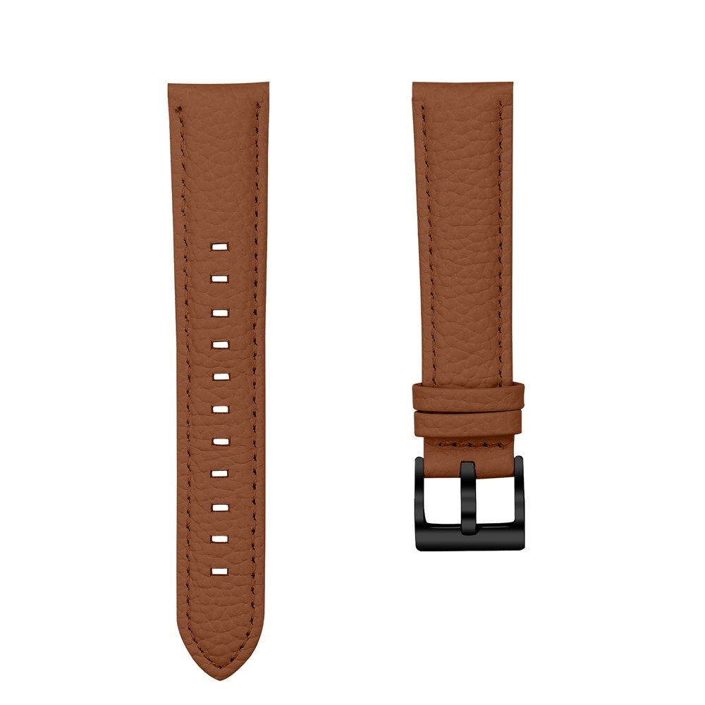 Genu kožený remienok na Amazfit Active 2 Square/Active 2 - hnedý