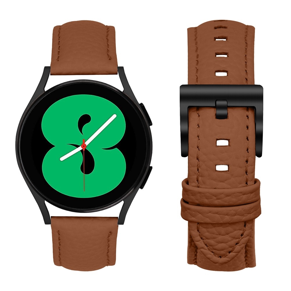 Genu kožený remienok na Amazfit Active 2 Square/Active 2 - hnedý