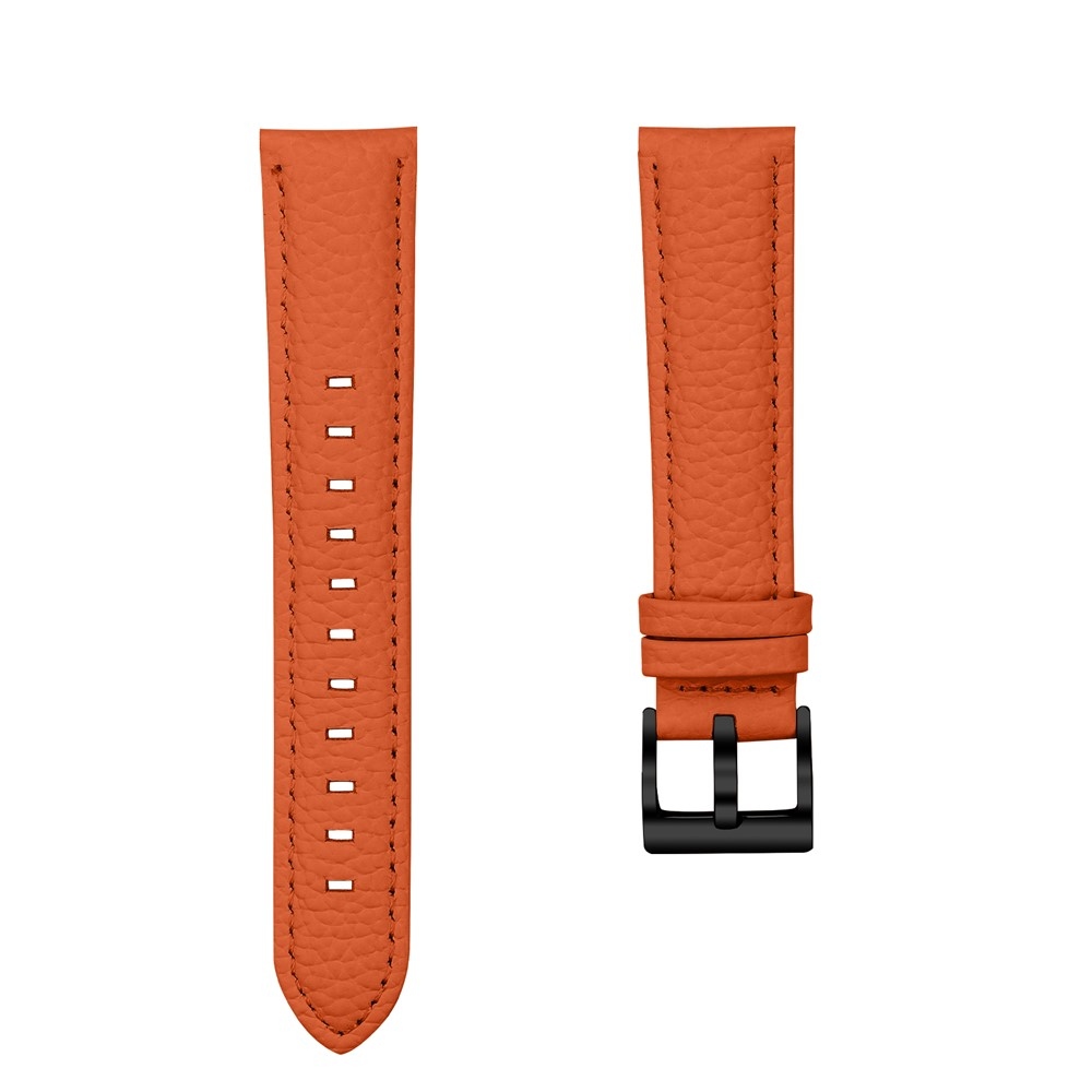 Genu kožený remienok na Amazfit Active 2 Square/Active 2 - oranžový