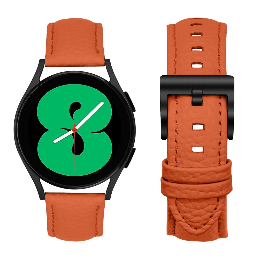 Genu kožený remienok na Amazfit Active 2 Square/Active 2 - oranžový