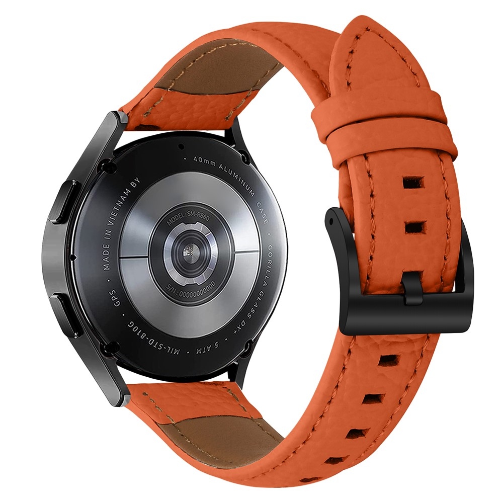 Genu kožený remienok na Amazfit Active 2 Square/Active 2 - oranžový