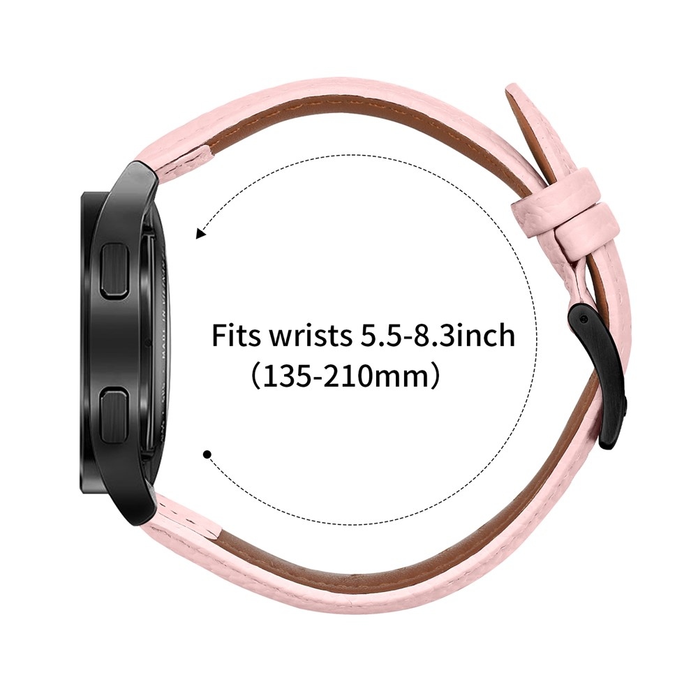 Genu kožený remienok na Amazfit Active 2 Square/Active 2 - ružový