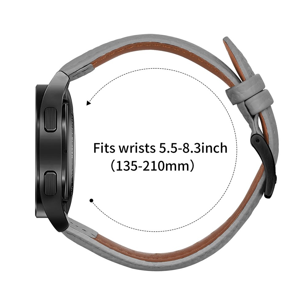 Genu kožený remienok na Amazfit Active 2 Square/Active 2 - šedý
