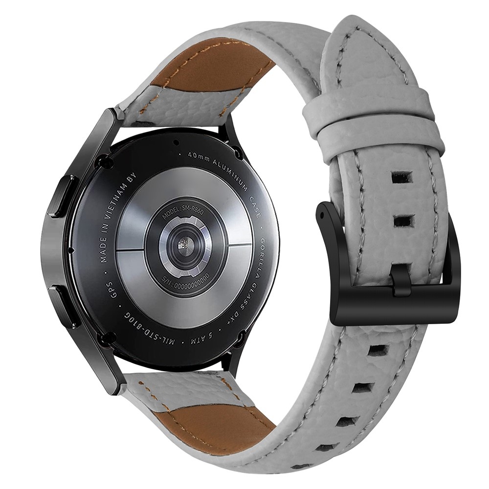 Genu kožený remienok na Amazfit Active 2 Square/Active 2 - šedý