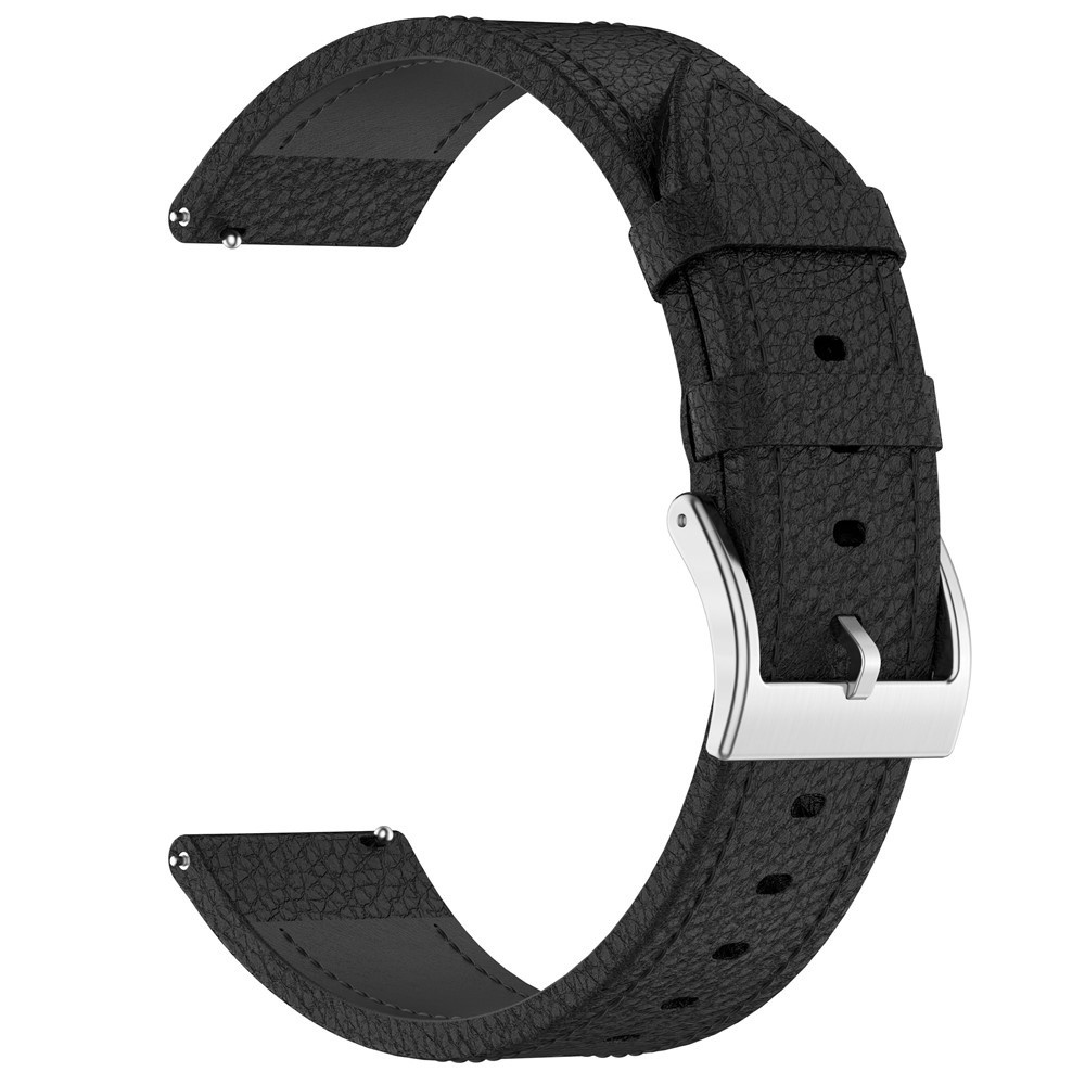 Génu kožený remienok na Amazfit Balance 3/Bip Max - čierny