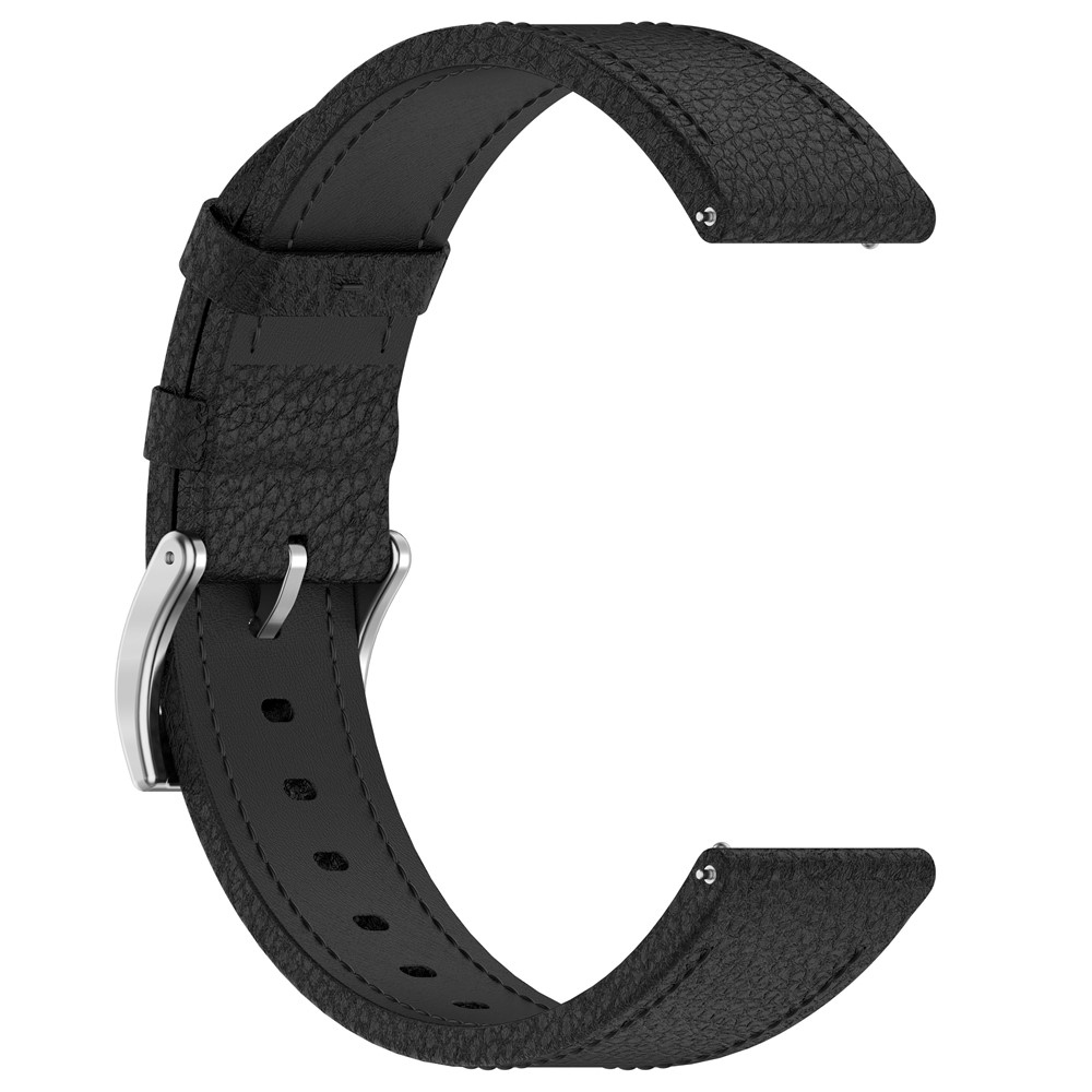 Génu kožený remienok na Amazfit Balance 3/Bip Max - čierny