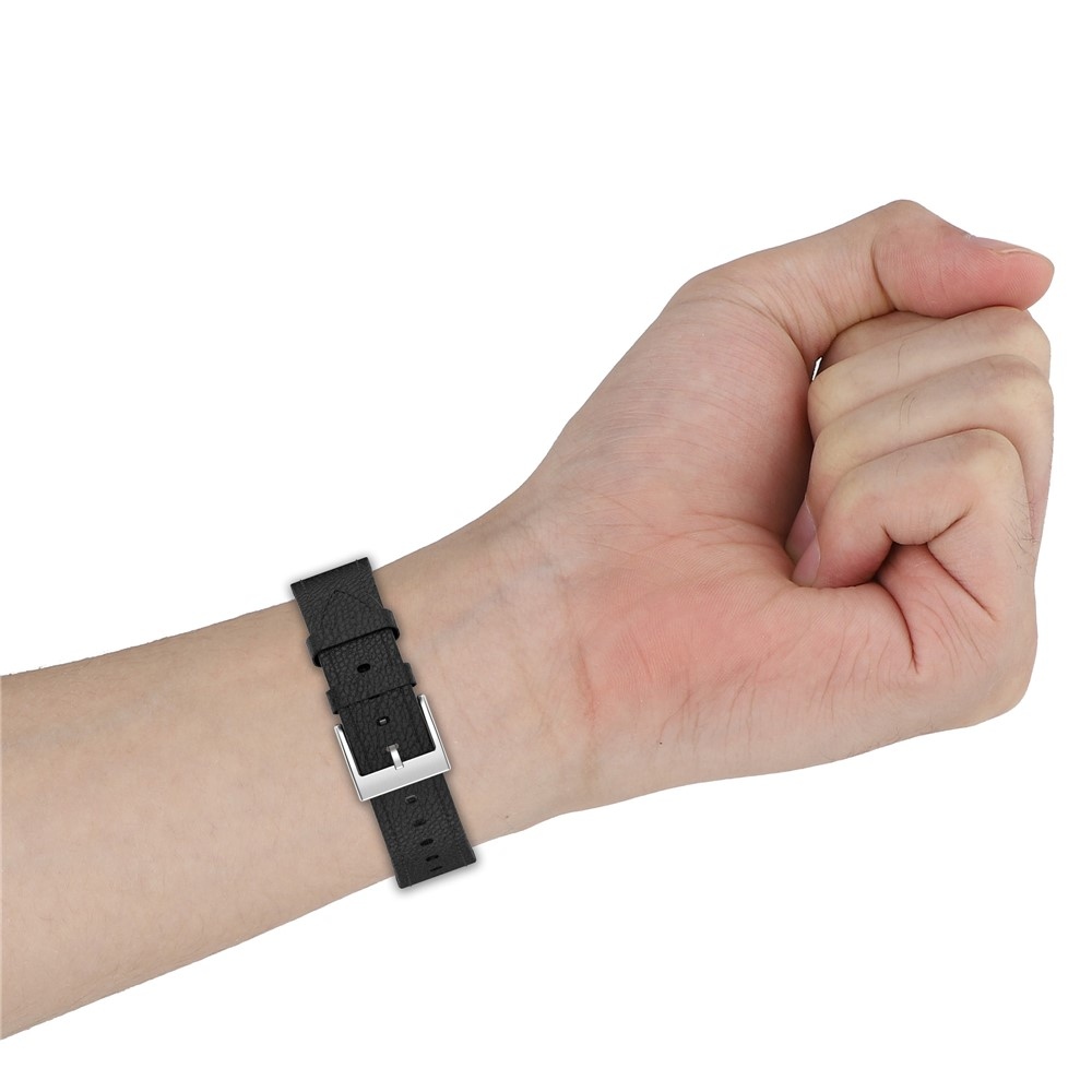Génu kožený remienok na Amazfit Balance 3/Bip Max - svetlohnedý