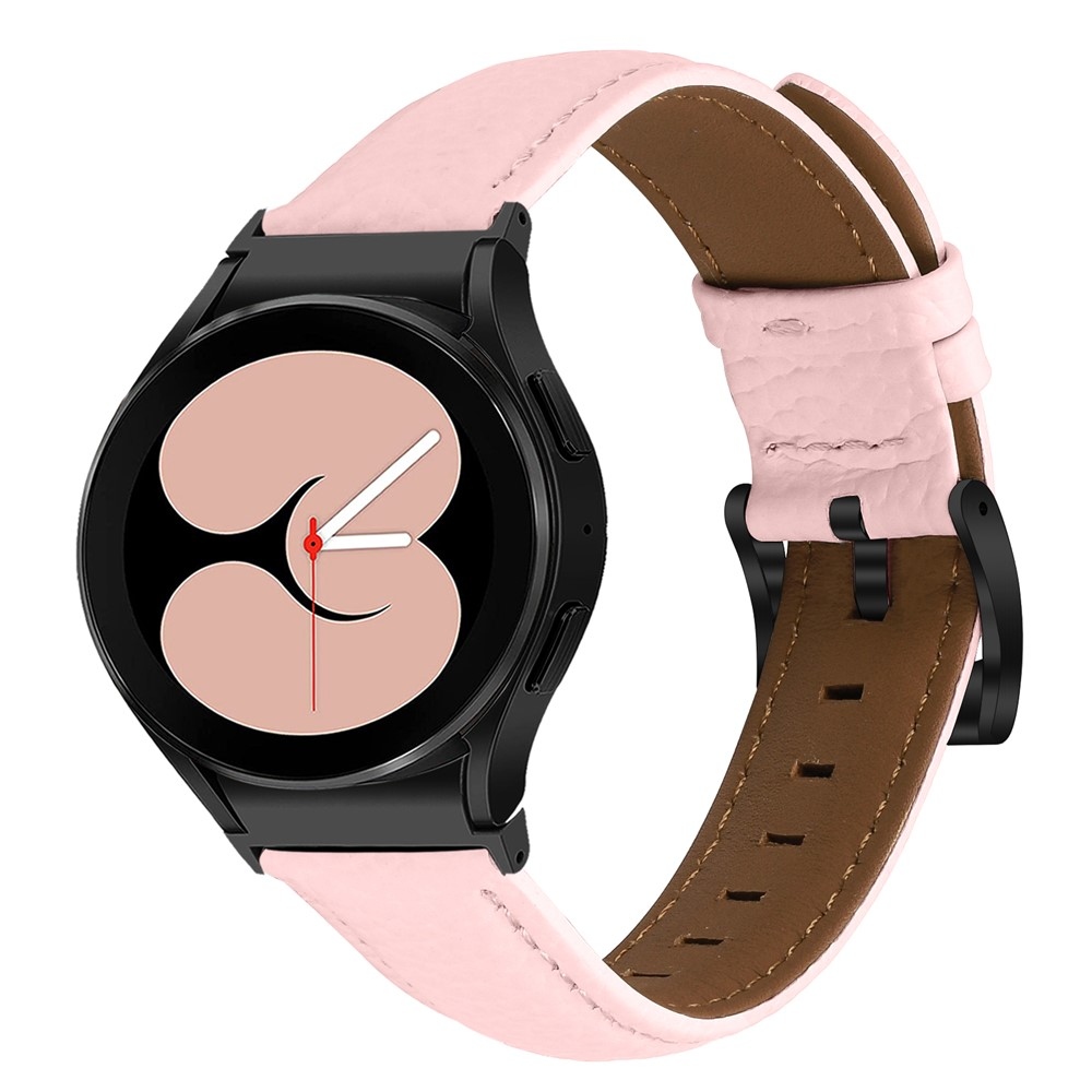 Genu kožený remienok na Samsung Galaxy Watch FE/Watch7 44mm/40mm/Watch6/Watch 5/Watch4 - ružový