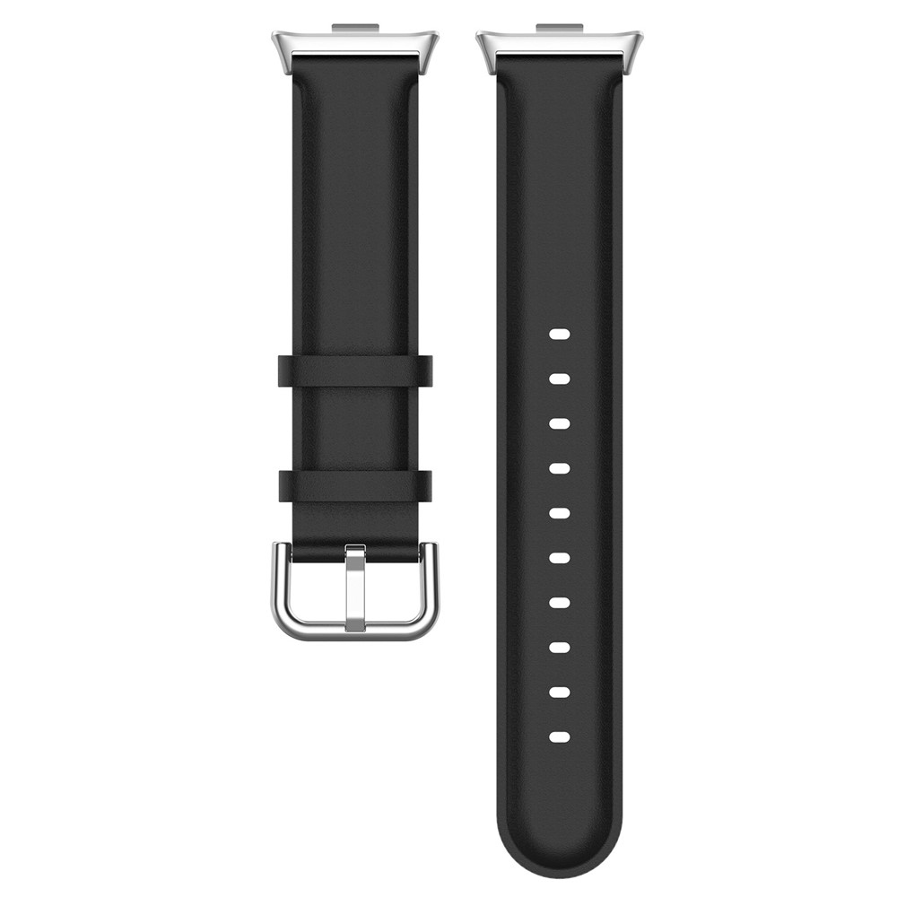 Genu kožený remienok na Xiaomi Smart Band 10 Pro/9 Pro/8 Pro/Redmi Watch 6/5/4 - čierny