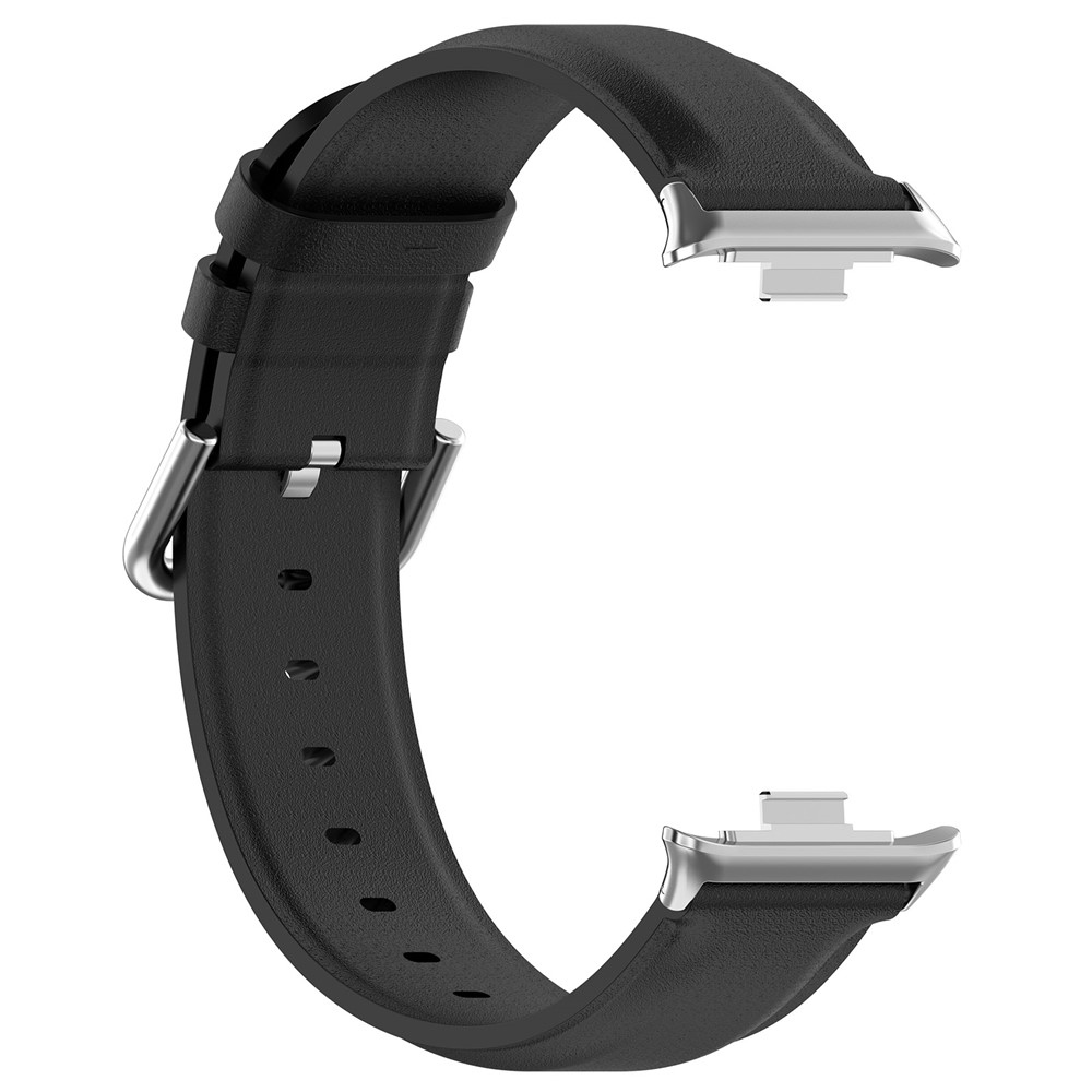 Genu kožený remienok na Xiaomi Smart Band 10 Pro/9 Pro/8 Pro/Redmi Watch 6/5/4 - čierny