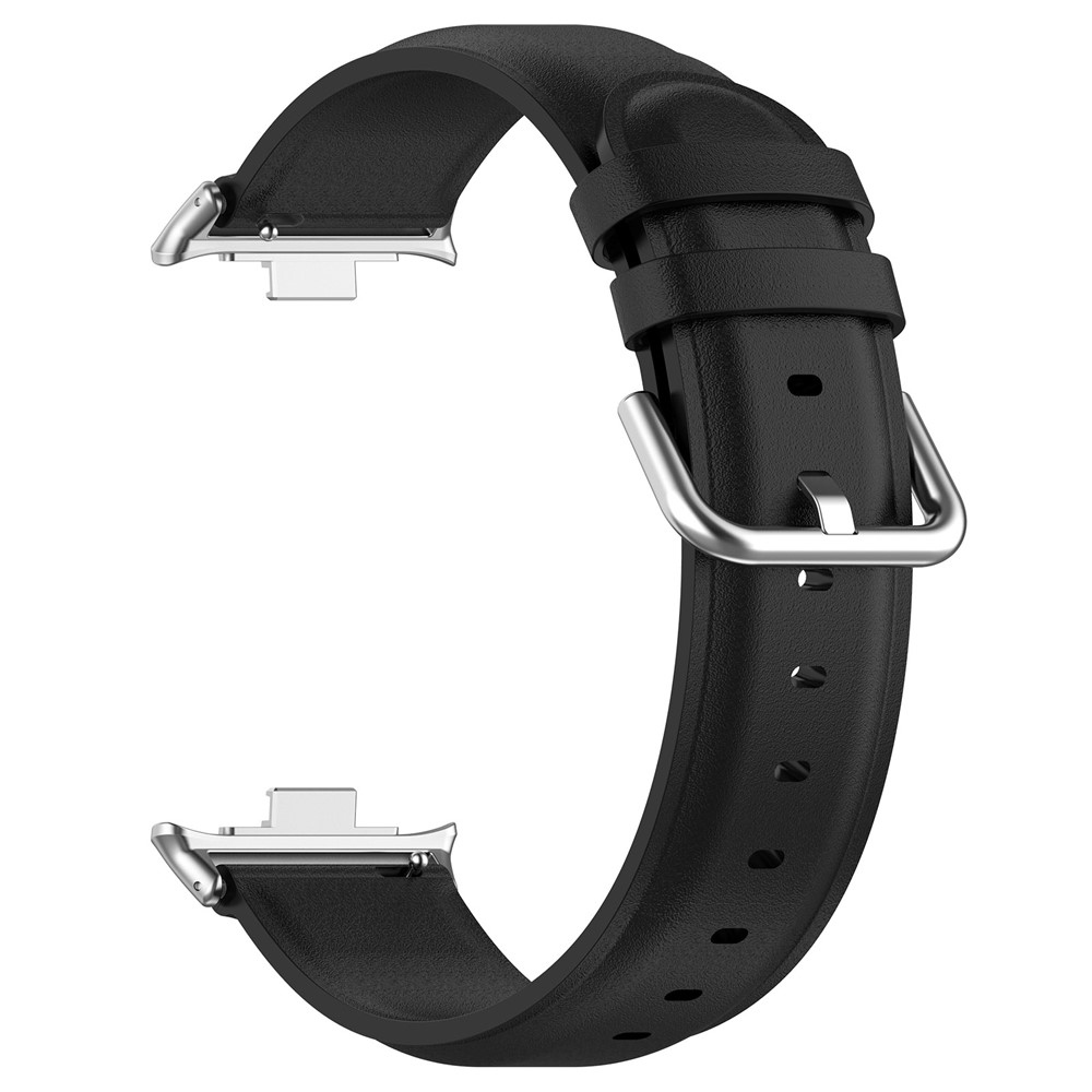 Genu kožený remienok na Xiaomi Smart Band 10 Pro/9 Pro/8 Pro/Redmi Watch 6/5/4 - čierny