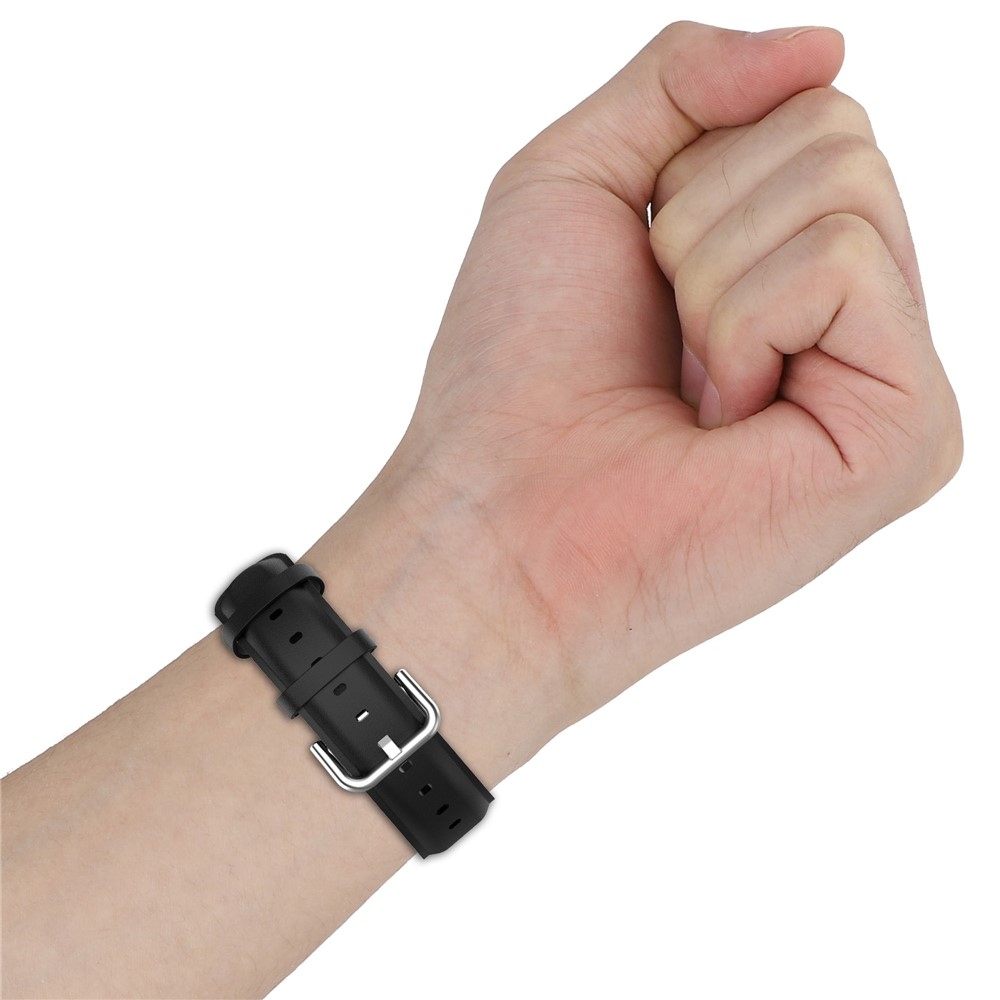 Genu kožený remienok na Xiaomi Smart Band 10 Pro/9 Pro/8 Pro/Redmi Watch 6/5/4 - čierny