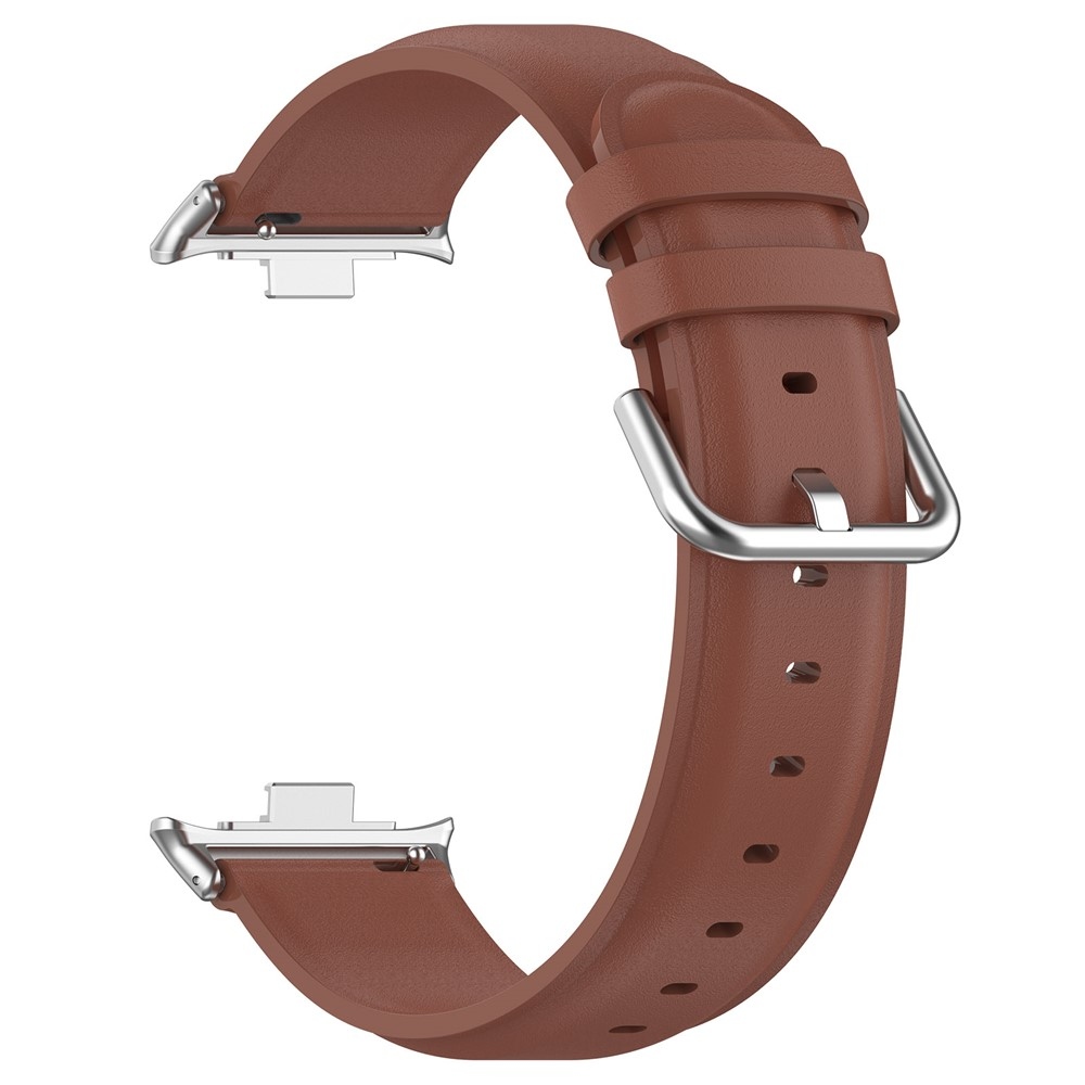 Genu kožený remienok na Xiaomi Smart Band 10 Pro/9 Pro/8 Pro/Redmi Watch 6/5/4 - hnedý
