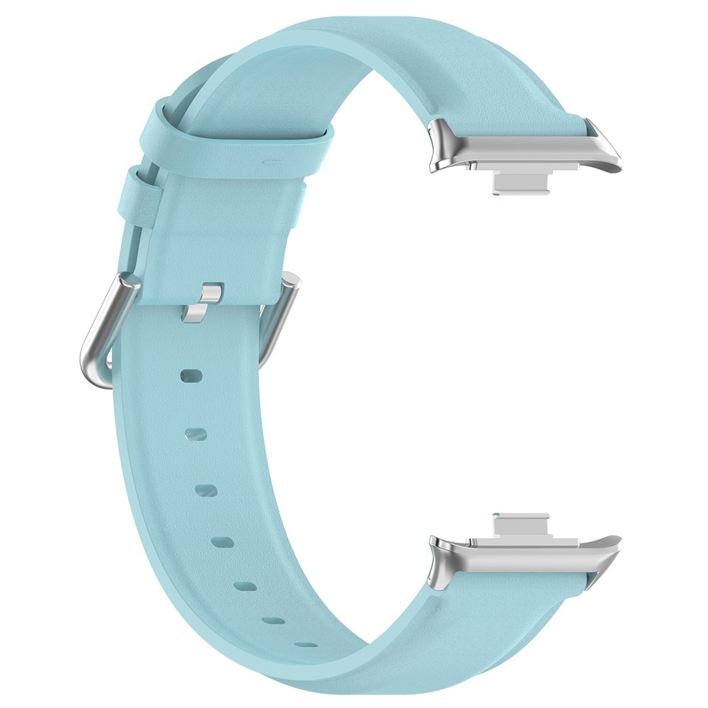Genu kožený remienok na Xiaomi Smart Band 10 Pro/9 Pro/8 Pro/Redmi Watch 6/5/4 - modrý
