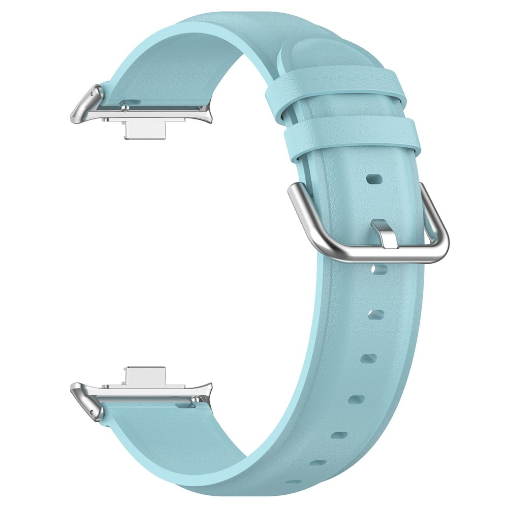 Genu kožený remienok na Xiaomi Smart Band 10 Pro/9 Pro/8 Pro/Redmi Watch 6/5/4 - modrý
