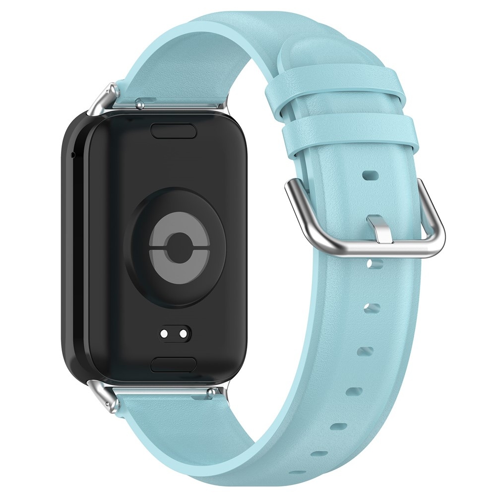Genu kožený remienok na Xiaomi Smart Band 10 Pro/9 Pro/8 Pro/Redmi Watch 6/5/4 - modrý