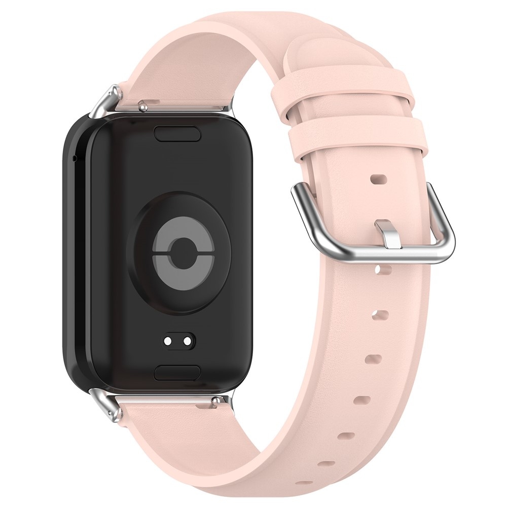Genu kožený remienok na Xiaomi Smart Band 10 Pro/9 Pro/8 Pro/Redmi Watch 6/5/4 - ružový