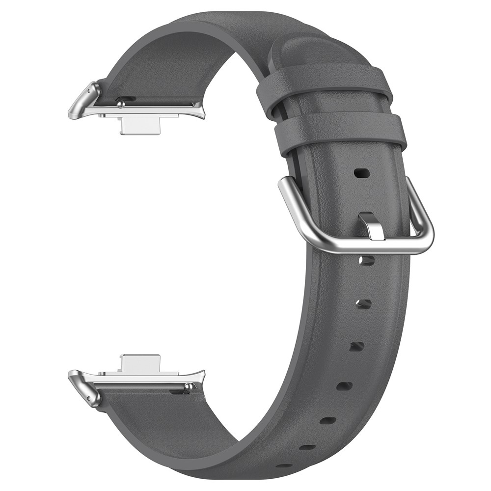 Genu kožený remienok na Xiaomi Smart Band 10 Pro/9 Pro/8 Pro/Redmi Watch 6/5/4 - šedý