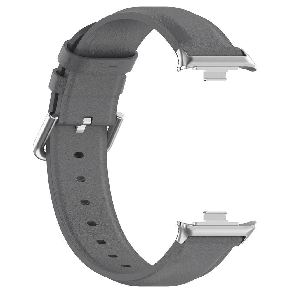 Genu kožený remienok na Xiaomi Smart Band 10 Pro/9 Pro/8 Pro/Redmi Watch 6/5/4 - šedý