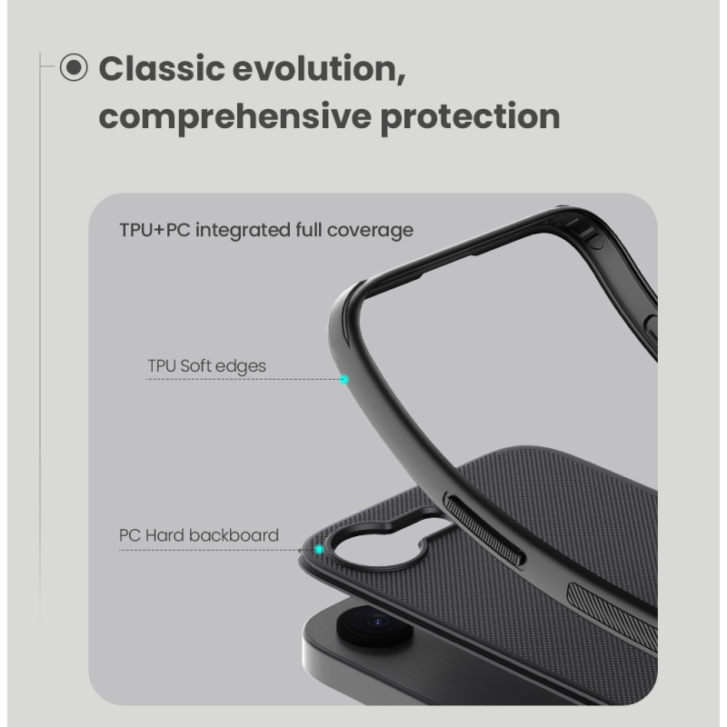 Nillkin Super Frosted PRO Magnetic Zadný Kryt pre Apple iPhone 16e Black