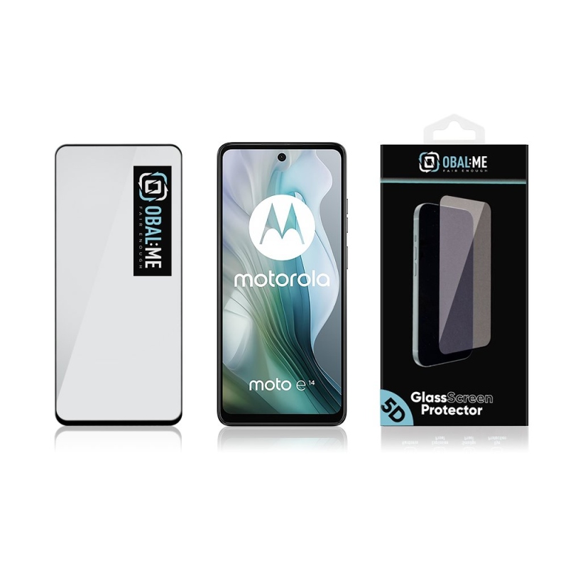 OBAL:ME 5D Tvrdené Sklo pre Motorola E14 Black