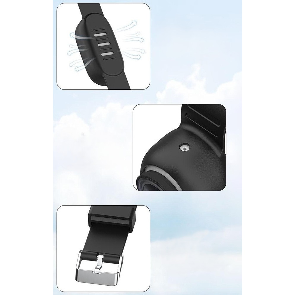 Silikónový ochranný obal s nastaviteľným remienkom pre Insta360 GO 3S - biely