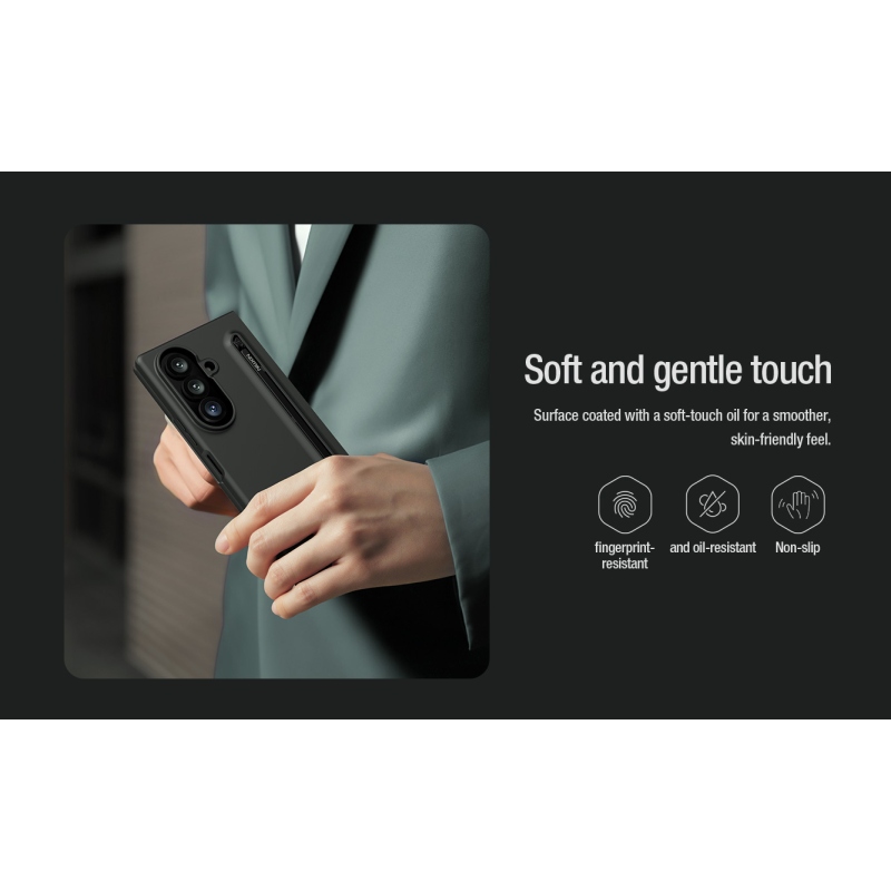 Nillkin Flex Pure Fold – puzdro s priehradkou na pero pre Samsung Galaxy Z Fold 8 Ultra Blue