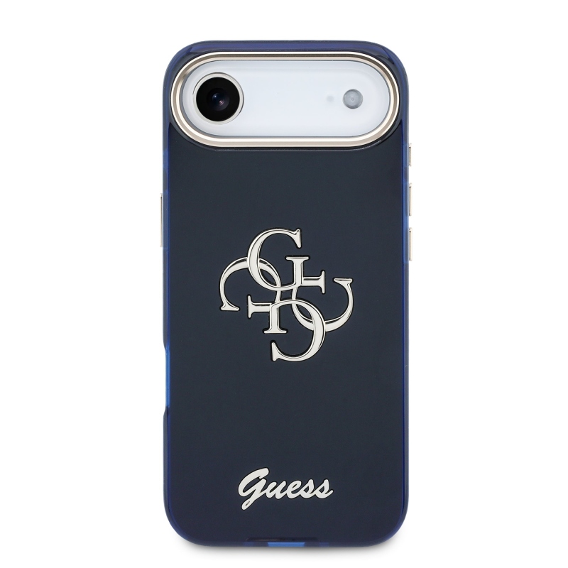 Guess IML 4G Script Metal Logo Zadný kryt pre iPhone Air Blue
