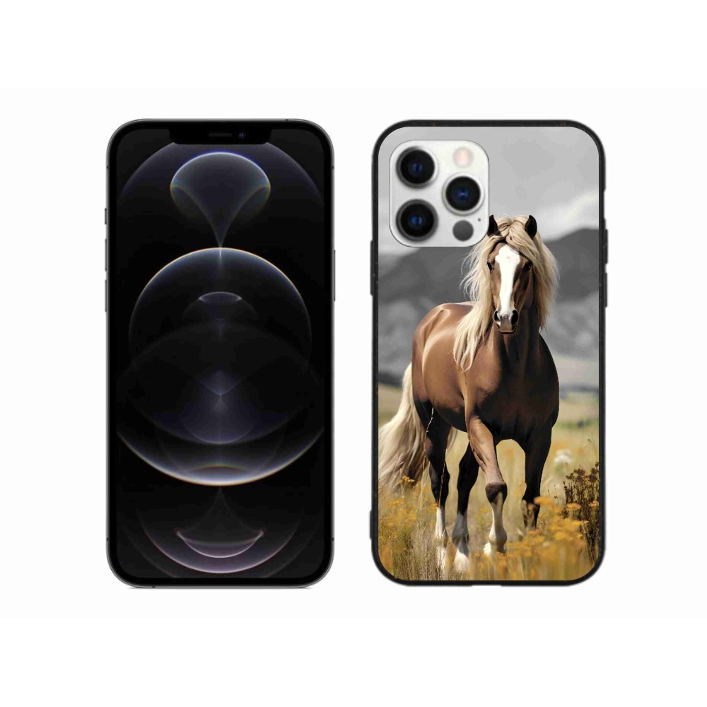 Gélový kryt mmCase na iPhone 12 Pro Max - hnedý kôň 1