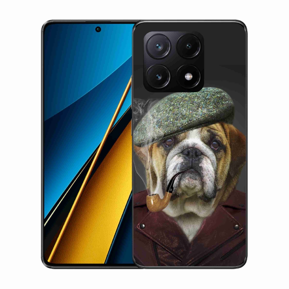 Gélový kryt mmCase na Xiaomi Poco X6 Pro 5G - pes s fajkou