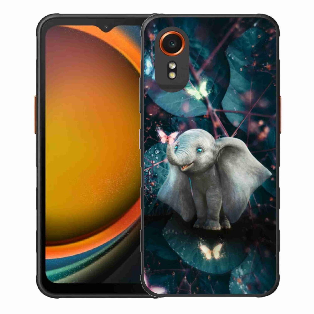 Gélový kryt mmCase na Samsung Galaxy Xcover 7 - roztomilý slon