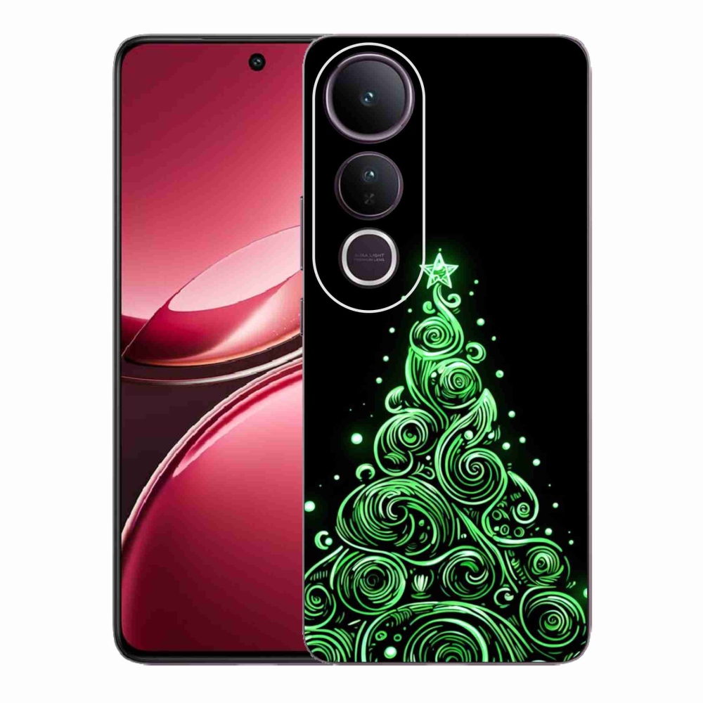 Gélový kryt mmCase na Vivo V50 Lite 4G/5G - neónový vianočný stromček 3