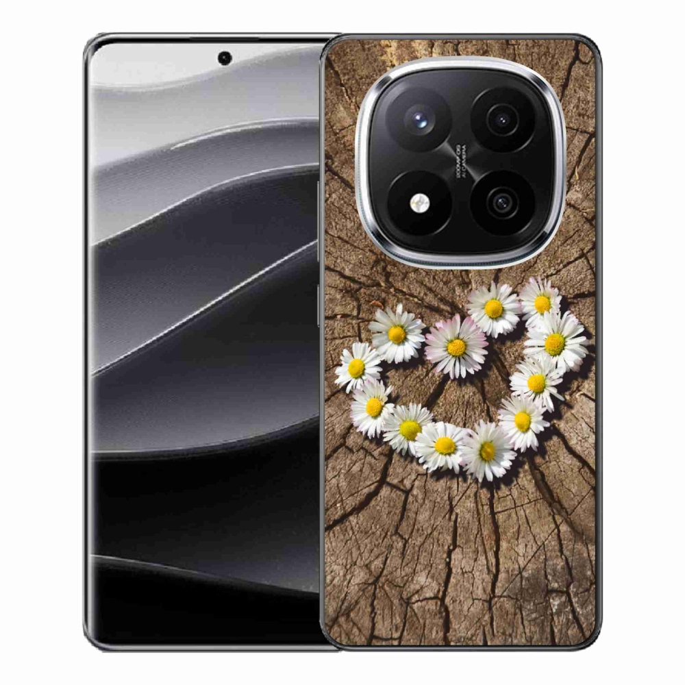 Gélový kryt mmCase na Xiaomi Redmi Note 14 Pro+ 5G - srdce z margaréty