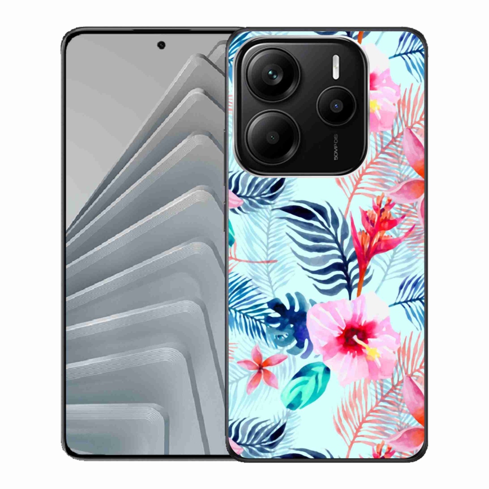 Gélový kryt mmCase na Xiaomi Redmi Note 14 5G - kvety