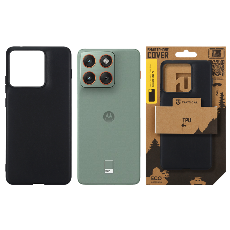 Taktický kryt TPU pre Motorola Edge 70 Black