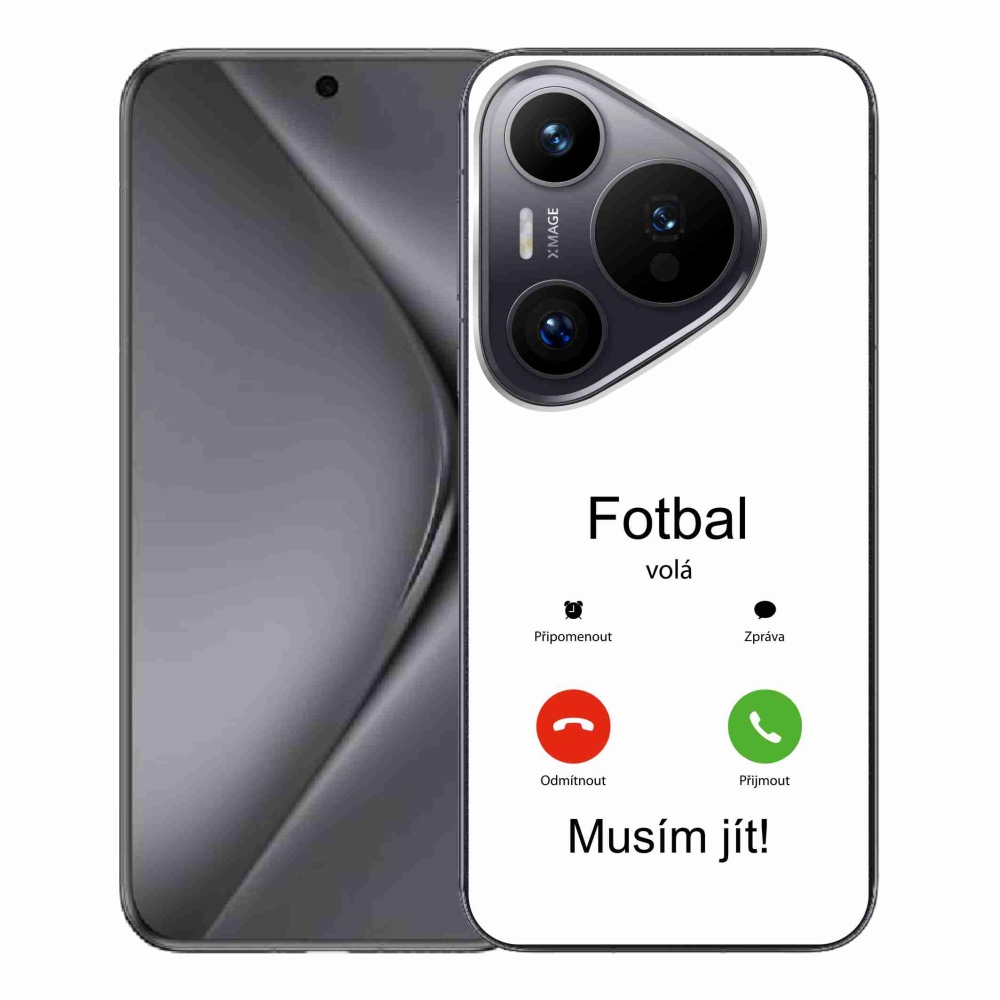 Gélový kryt mmCase na Huawei Pura 70 Pro - futbal volá biele pozadie