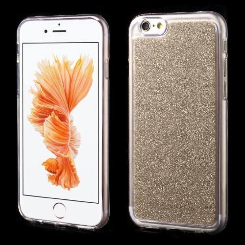 Glitter trblietavé púzdro na iPhone 6 a 6s - zlaté