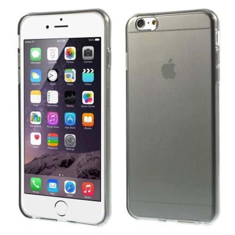 Gloss gélový obal na iPhone 6s Plus a 6 Plus - šedý