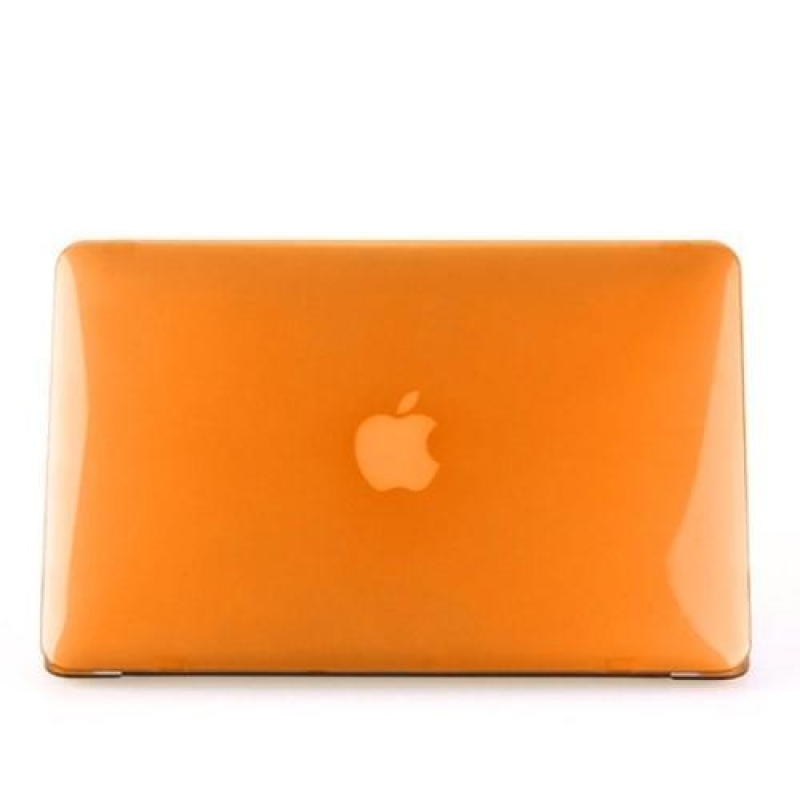 Gloss sada plastový obal, protiprachová zástrčka a chránič klávesnice na MacBook Air 13.3 - oranžový