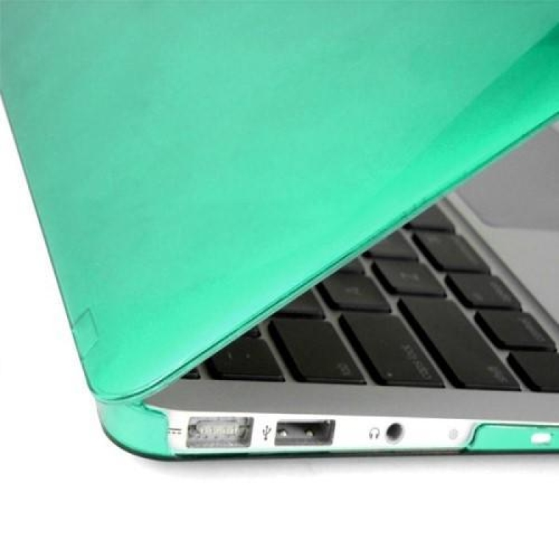 Gloss sada plastový obal, protiprachová zástrčka a chránič klávesnice na MacBook Air 13.3 - zelený