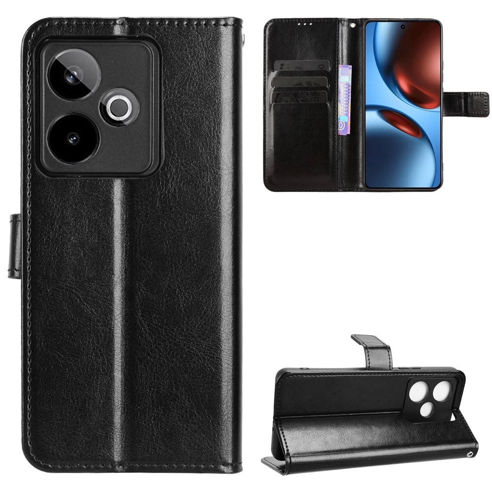 Crazy knižkové puzdro na Realme GT 7 5G - čierne