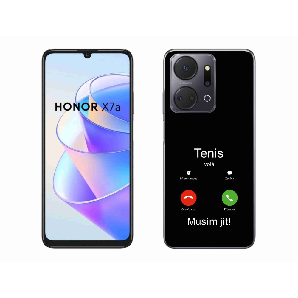 Gélový kryt mmCase na Honor X7a - tenis volá čierne pozadie